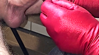 POV handjob from BBW stepmom TASHAMIMI working the cock pump