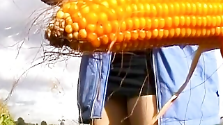 Get ready to make your cock harder than ever before with this amazing German lady in solo outdoor action. Jump inside and get ready to see her pleasing herself with a pice of corn!