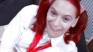 Deep anal orgasms for young spanish redhead Alexia Salas
