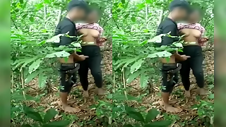 BANGLADESHI COLLEGE GIRL SEX WITH LOVER IN JUNGLE VIDEO MMS LOOKS NAUGHTY AND SEXY! IN THE MIDDLE OF THE JUNGLE, THIS COUPLE HAS SET A SEXUAL FIRE IN THEM AND THEY HAD HARDCORE FUCK ACTION. I SEE THIS SEXY GIRL'S NAKED BOOBS AND MY DICK JUMPED UP IN SEX TEMPER LIKE HER BOYFRIEND'S. HE GAGGED HIS DICK AND SUCKED HER BREAST FOR A FEW SECONDS, AND THEN HE FUCKED HER CUNT IN A STANDING POSITION. HER HOT ASS AND HAIRY PUSSY SHOW HAS FURTHER EXCITED MY MOOD AND TO MASTURBATE HARD. BANGLADESHI VILLAGE GIRL SEX WITH LOVER IN JUNGLE VIDEO MMS IS HERE!