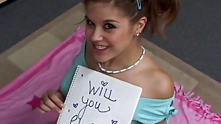 Teen Topanga is a horny 18 year old girl who loves to play with her tight little pussy and touch her small tits while she masturbates and fingers her tight little vagina.