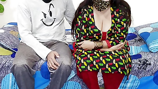 Hot Indian Devar Seduces Her Big Tits Desi Bhabhi and Fuck on Tits With Urdu Hind Dirty Talking